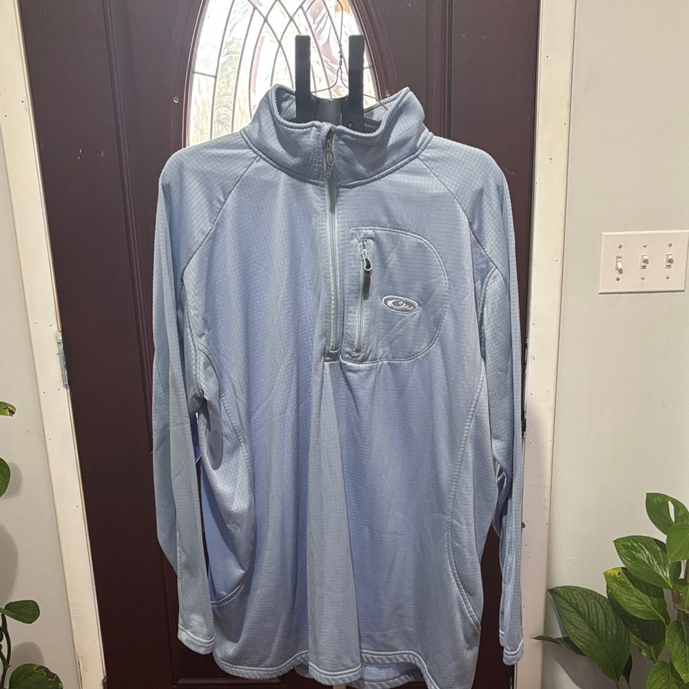 Drake Men's Light Blue Pullover Jacket